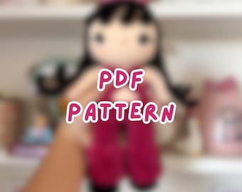 Patrón de muñeca de crochet Singer, patrón de muñeca cantante tejana, patrón de crochet cantante de Texas, patrón de muñeca de crochet cantante, crochet cantante hispano