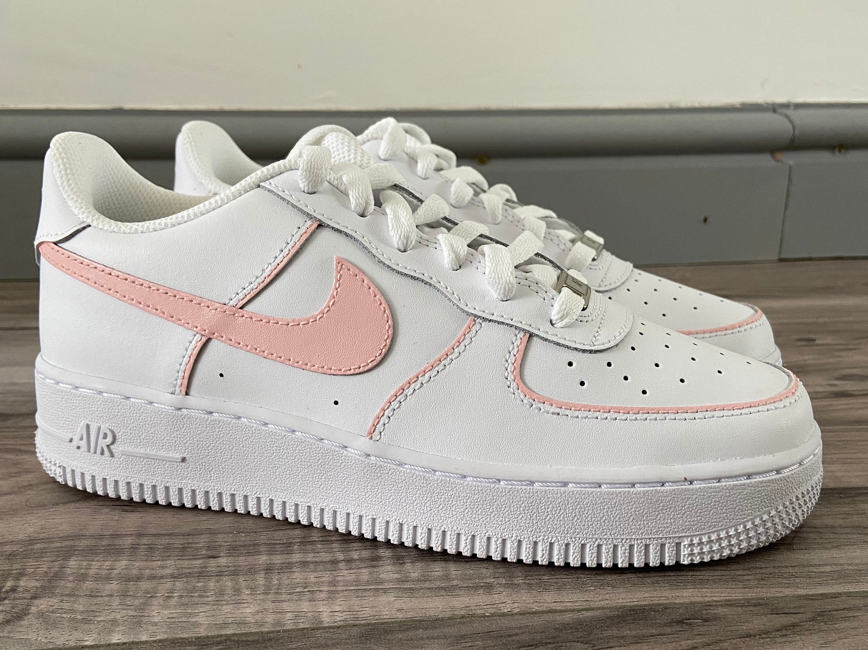 Custom Air Force 1 Baby Pink | Etsy