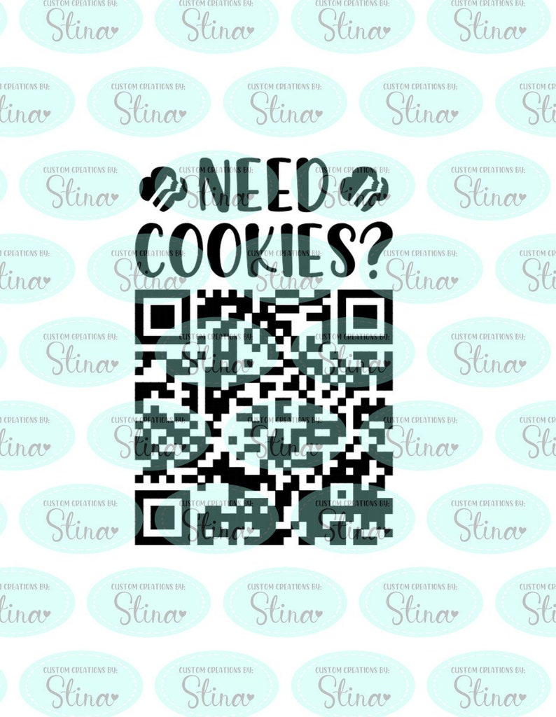 Girl Scout Cookie Decal Order QR Code Custom Need Etsy
