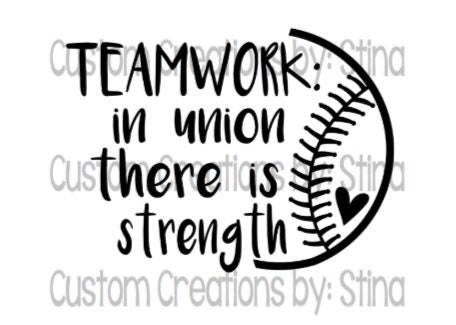 Teamwork: in Union There is Strength Team Work Motivation - Etsy
