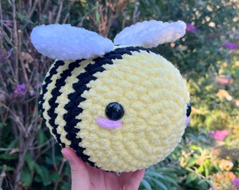 Jumbo Crochet Bee! Bee Plush, Bumble Bee, Bee Stuffed Animal, Bee Toy, Handmade Plush, Crochet Plush, Bee Plush Toy, Handmade Stuffed Animal