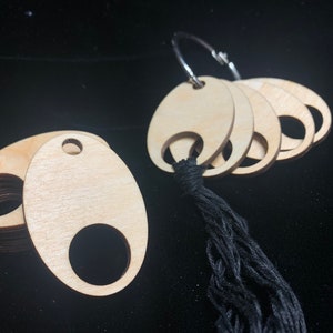Real wood thread drops
