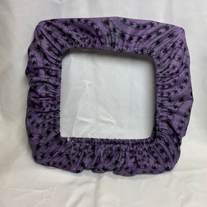 Halloween Purple Spider swirl  fabric grime guard.