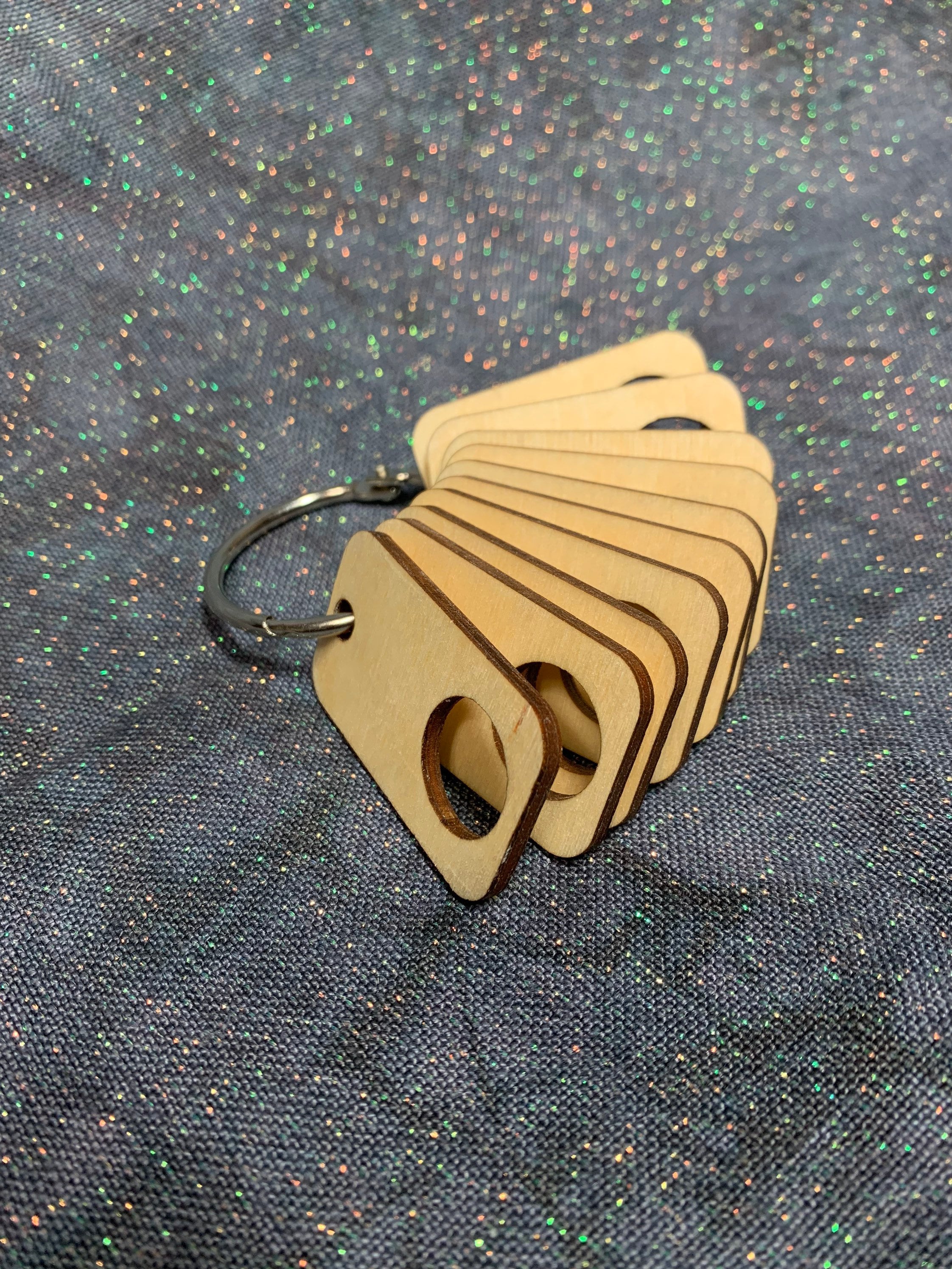 Real Wood Rectangular Thread Drops - Etsy