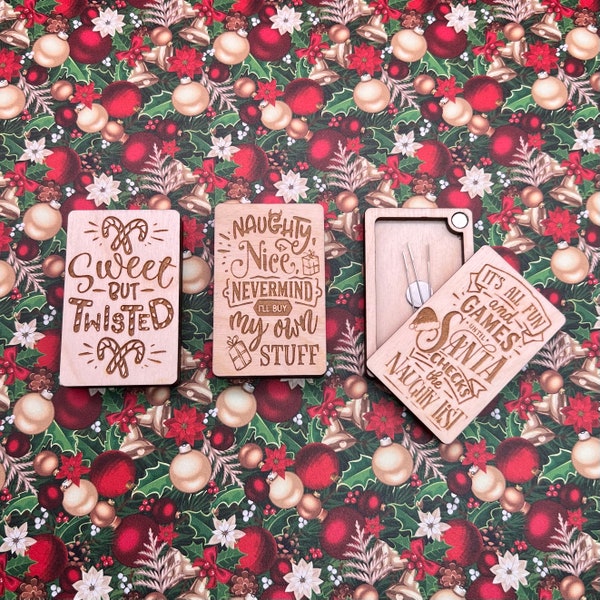 Witty Xmas Needle cases