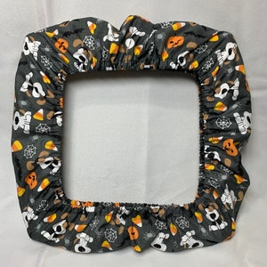 Halloween dog fabric grime guard.