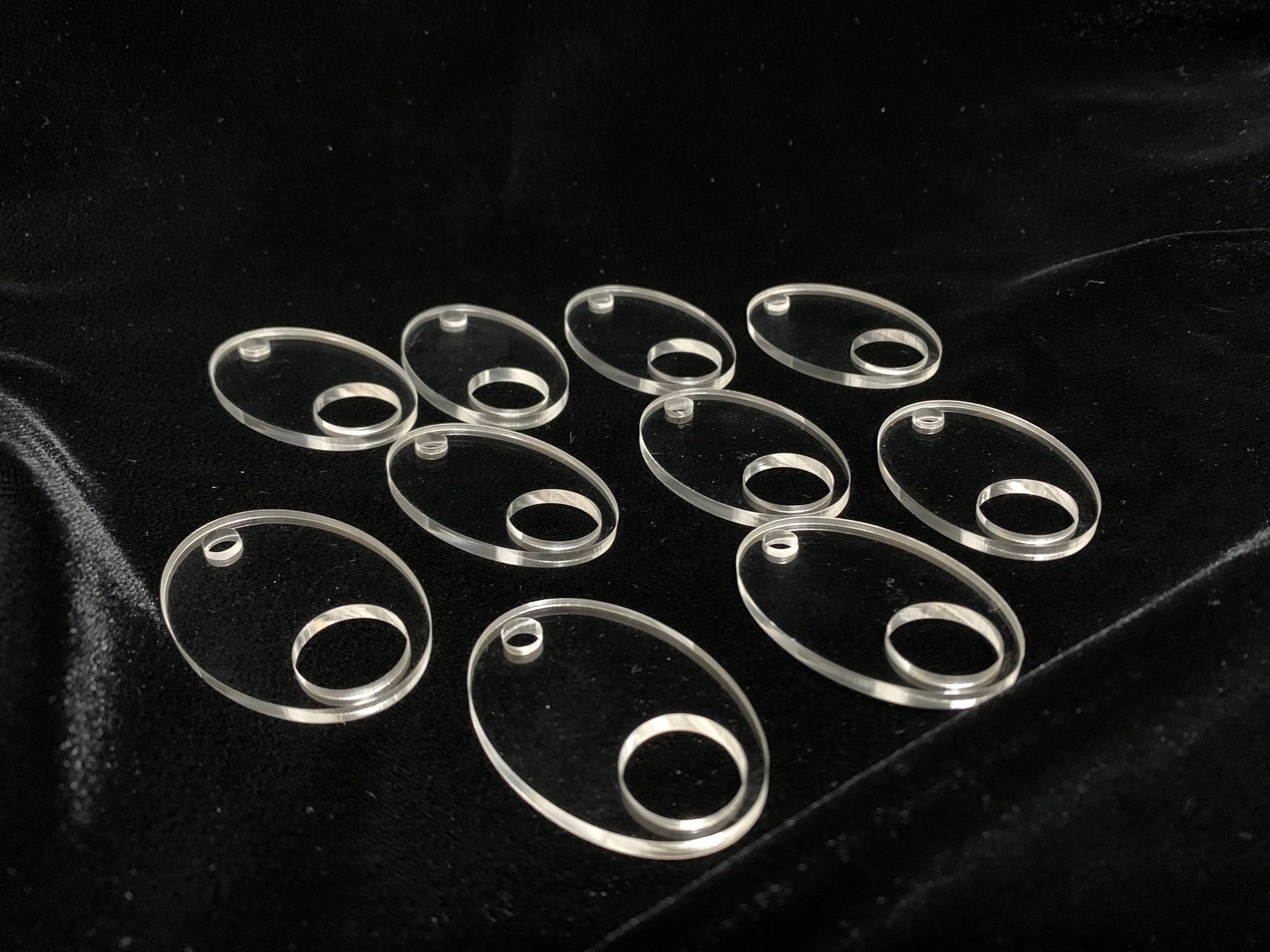 Clear Acrylic Thread Drops Etsy