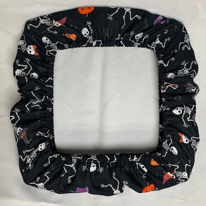 Halloween Skeleton fabric grime guard.