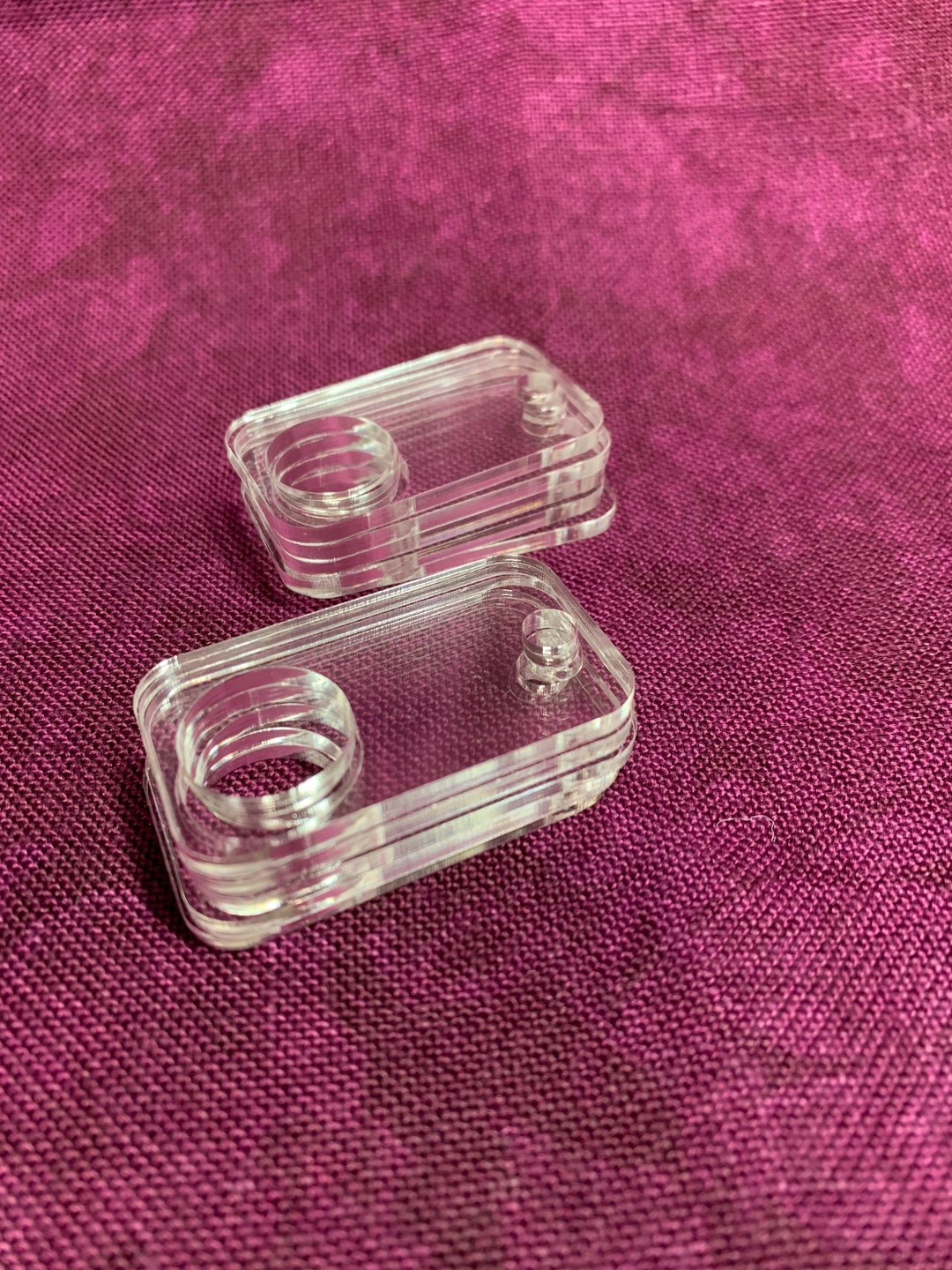 Rectangular Clear Acrylic Thread Drops - Etsy