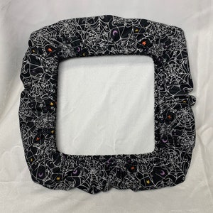 Halloween Spider web  fabric grime guard.
