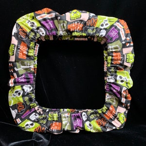 Halloween monster collage fabric grime guard