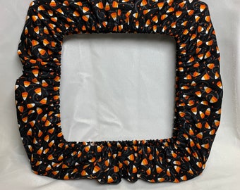 Halloween Candy Corn swirl  fabric grime guard.