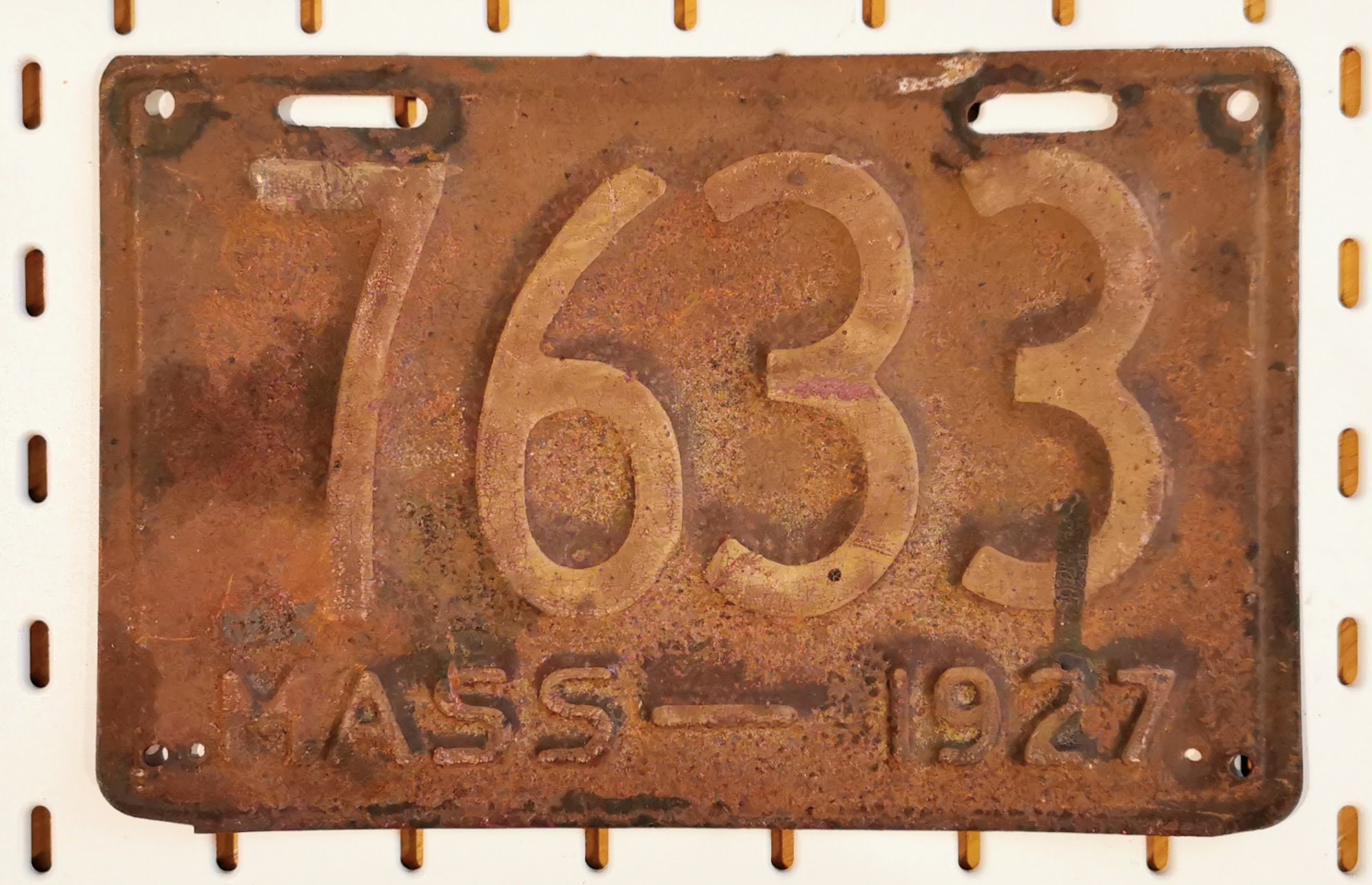 License Plate VINTAGE Original Authentic Old Embossed US License Plates