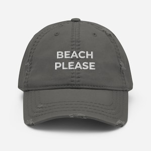 Beach Please baseball cap Hat, beach hat, vacation hat, summer hat, fun hat