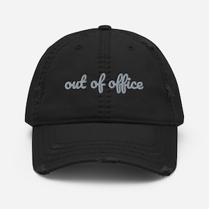 Out of Office Hat, vacation hat, fun hats, need a vacation, summer hat