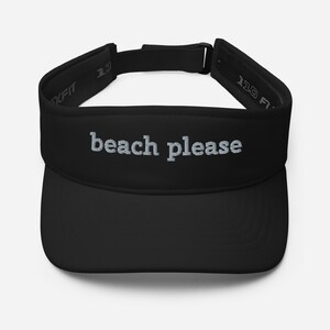 Beach Please visor, beach visor, beach hat, summer hat, summer visor, vacation
