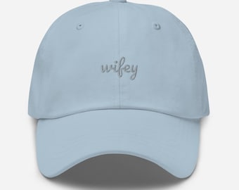 Wifey Baseball Hut, bestickt Papa Cap • Frau Braut verheiratet • Braut zu sein • Bachelorette