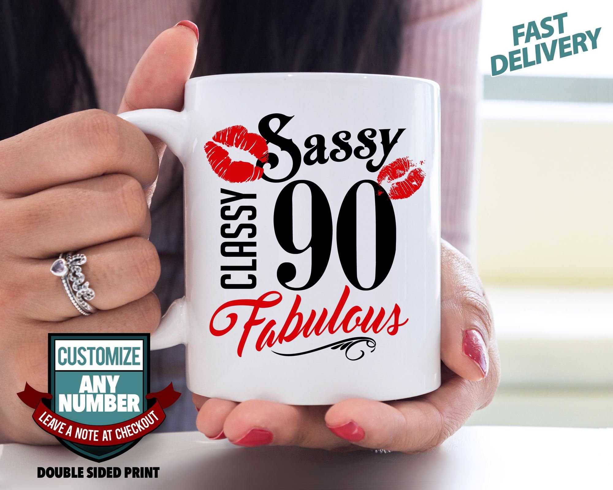 Sassy Classy Fabulous 90 90th Birthday Gift for Women 90th Etsy