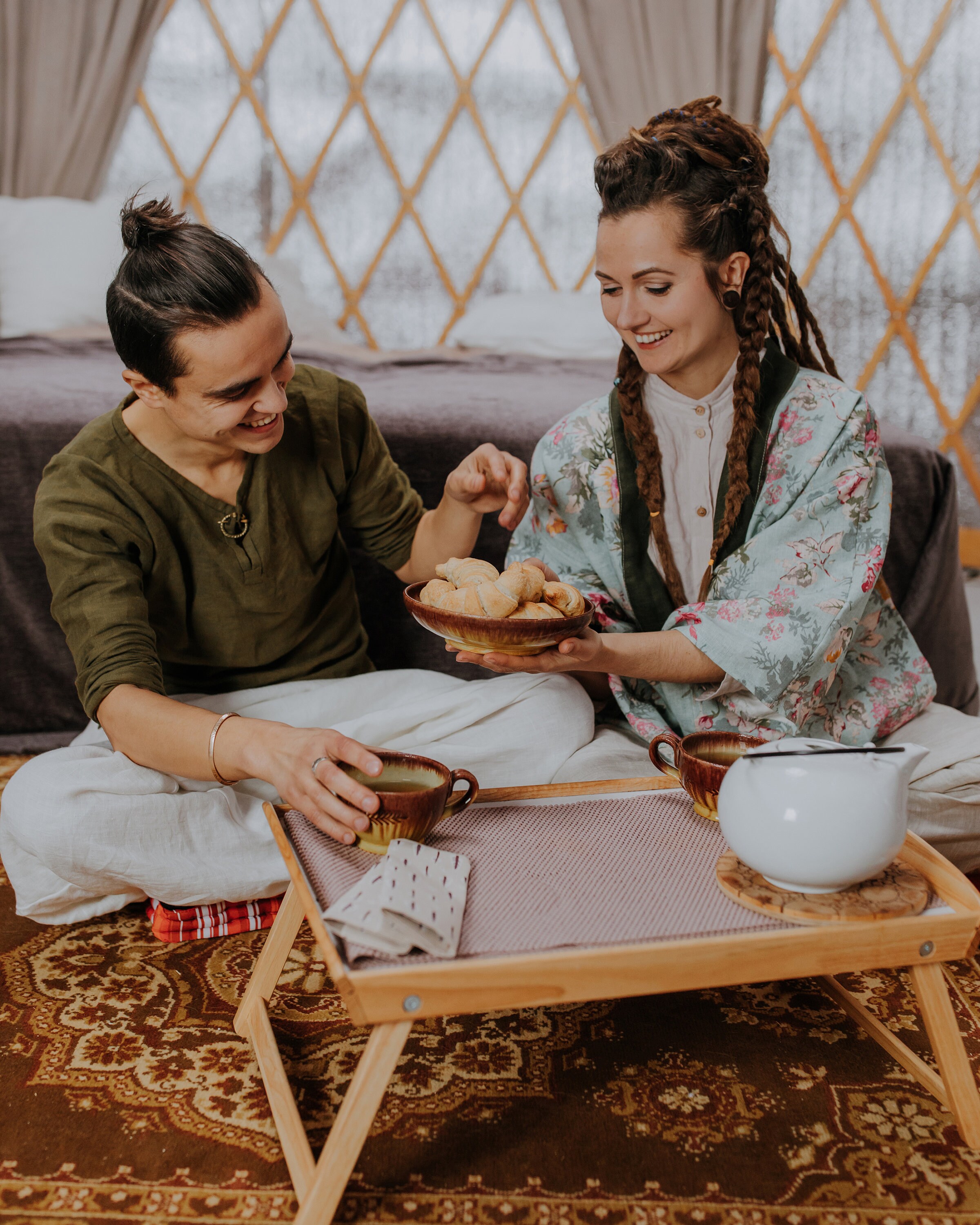 Vestido Kimono Unisex con Cinturón Obi / Bata / Estilo Floral Boho ...