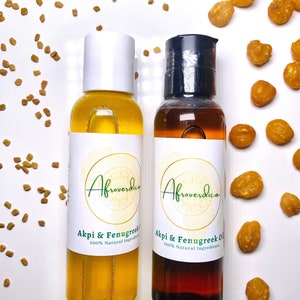 Extra Strength Akpi + Fenugreek Oil | Made with Cold-Pressed Akpi Oil - Final Stock