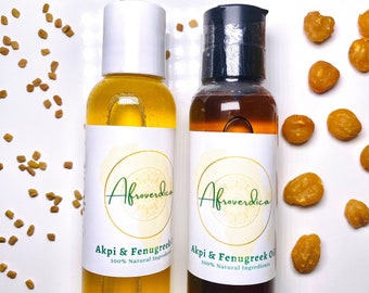 Extra Strength Akpi + Fenugreek Oil | Made with Cold-Pressed Akpi Oil - Final Stock