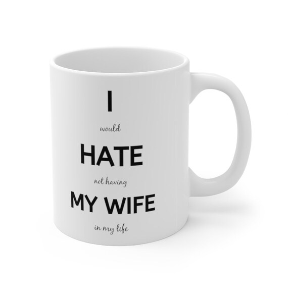 I Hate My Mom Funny Gift Idea Coffee Mug by Jeff Creation - Pixels