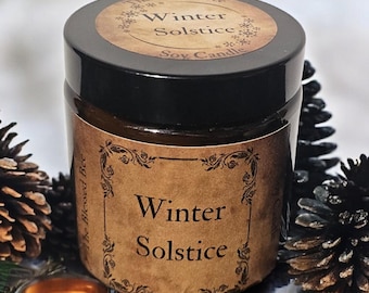Amber Jar  Soy Candle