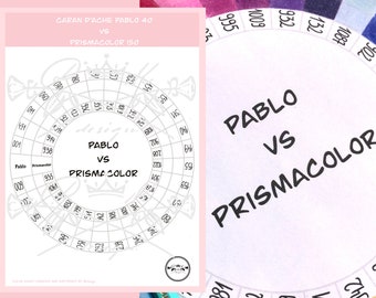 CdA Pablo 40 VS Prismacolor 150 | Template | Instant Download Printable File (PDF)
