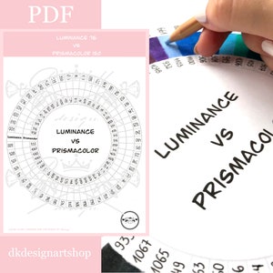 Luminance 76 VS Prismacolor 150 | Template | Instant Download Printable File (PDF)