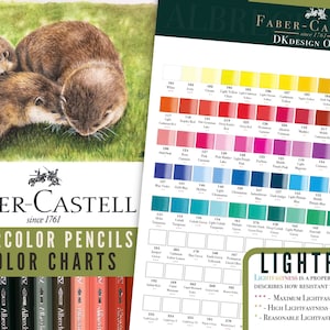 Faber-Castell Dürer aquarelpotloden 120 kleurenkaarten | Sjabloon | Direct downloaden afdrukbaar bestand (JPG) | A4-formaat
