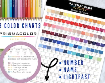 Prismacolor color hot sale chart