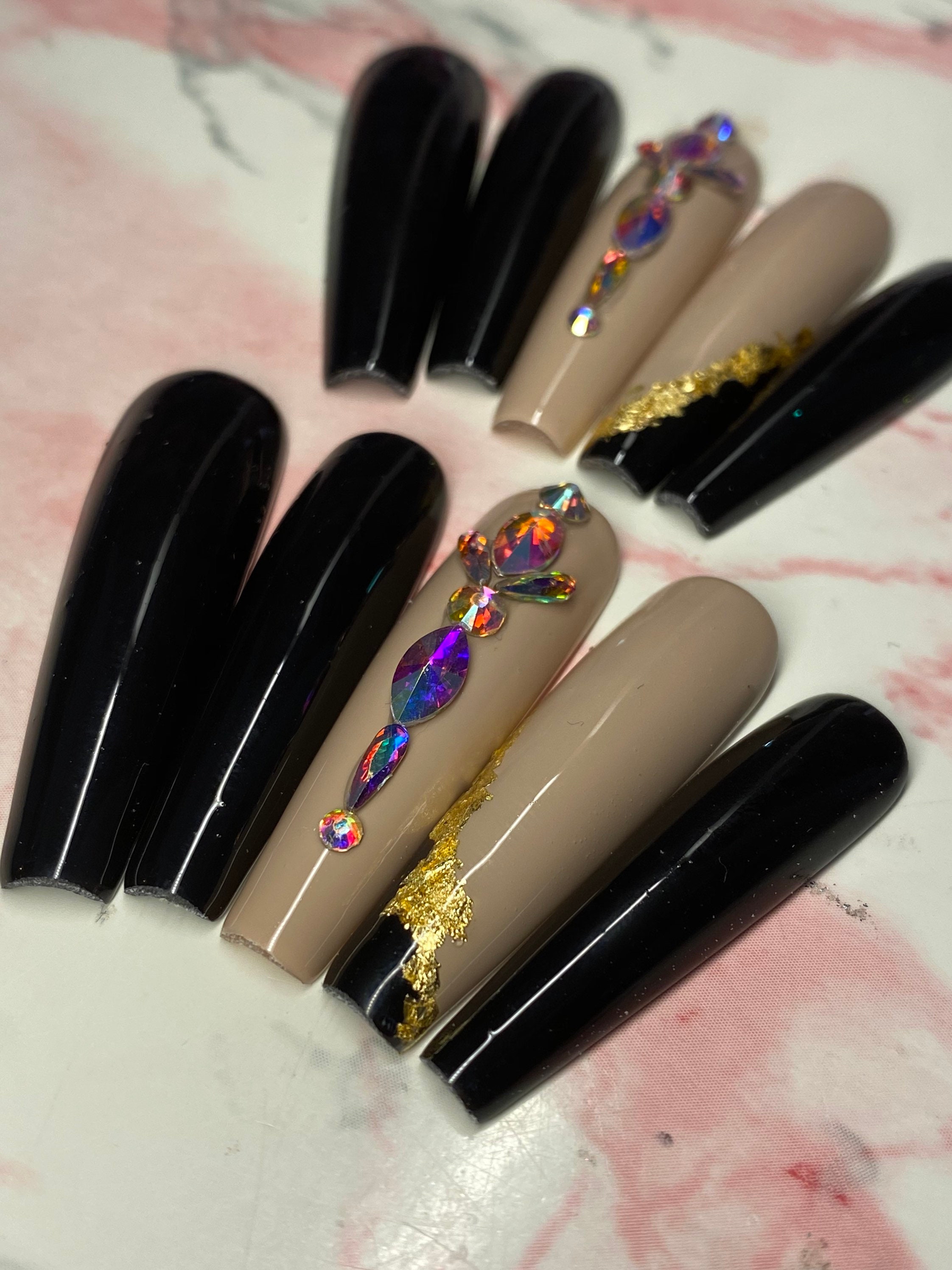 Xl Coffin Press On Nails Fearless Etsy