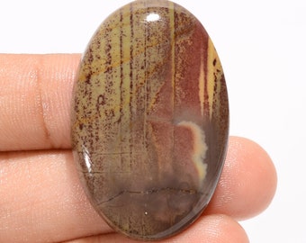 Natural Cherry Creek Jasper Oval Shape Cabochon Loose Gemstone For Making Jewelry 56 Ct. 38X24X6 mm R-3974