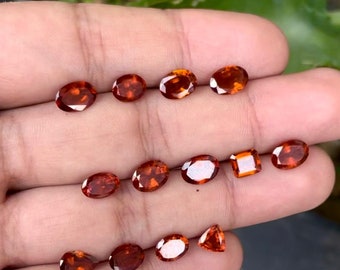 Natural Garnet  Mix Shape Faceted Cut Lot Gemstone Pcs Lot For Making Jewelry 16.50 Ct 6-9 MM size best high Quality