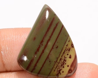 Natural Cherry Creek Jasper Fancy Shape Cabochon Loose Gemstone For Making Jewelry 24 Ct. 26X20X6 mm R-3999