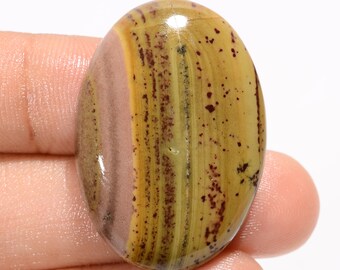 Natural Cherry Creek Jasper Oval Shape Cabochon Loose Gemstone For Making Jewelry 47 Ct. 34X23X6 mm R-3973