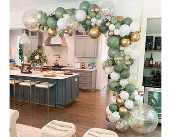 Download Green Balloon Garland Etsy