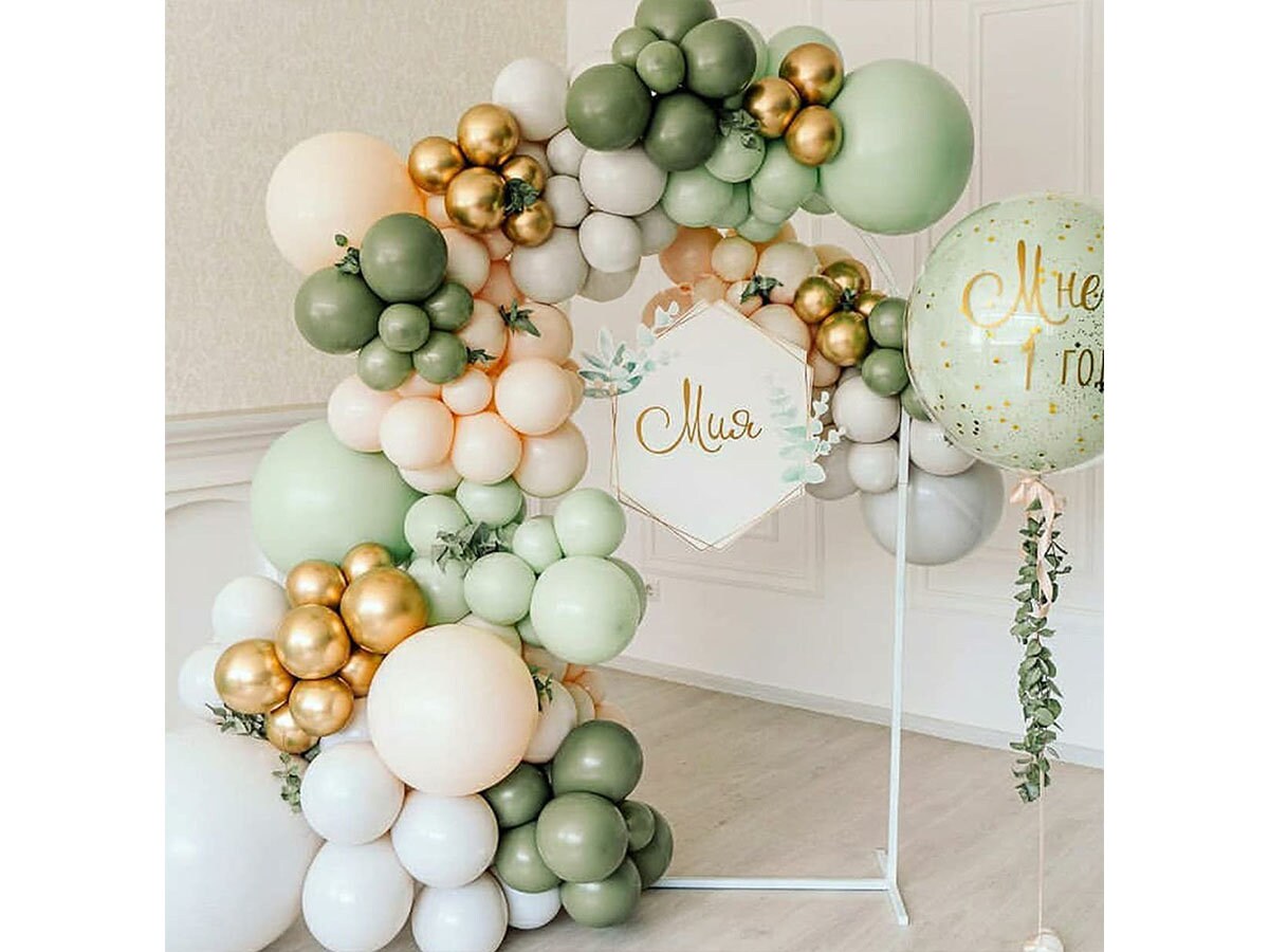 146 PCS Sage Olive Green Balloons Decor Improved Design Sage Etsy