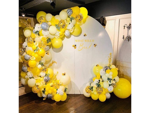 122pcs Honeybee Theme Party Decorations Supplies White Yellow ...