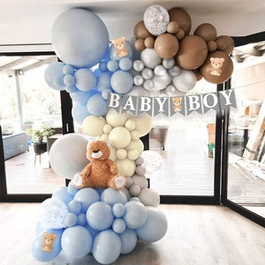 Sweet Baby Co. Teddy Bear Baby Shower Decorations for Boy With - Etsy