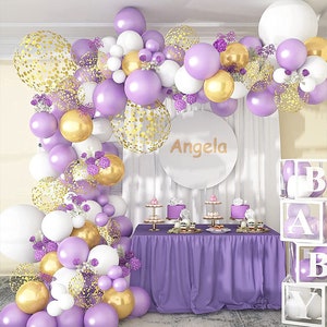 Purple Balloon Garland Kit 130 Pcs Pearl Purple Party - Etsy