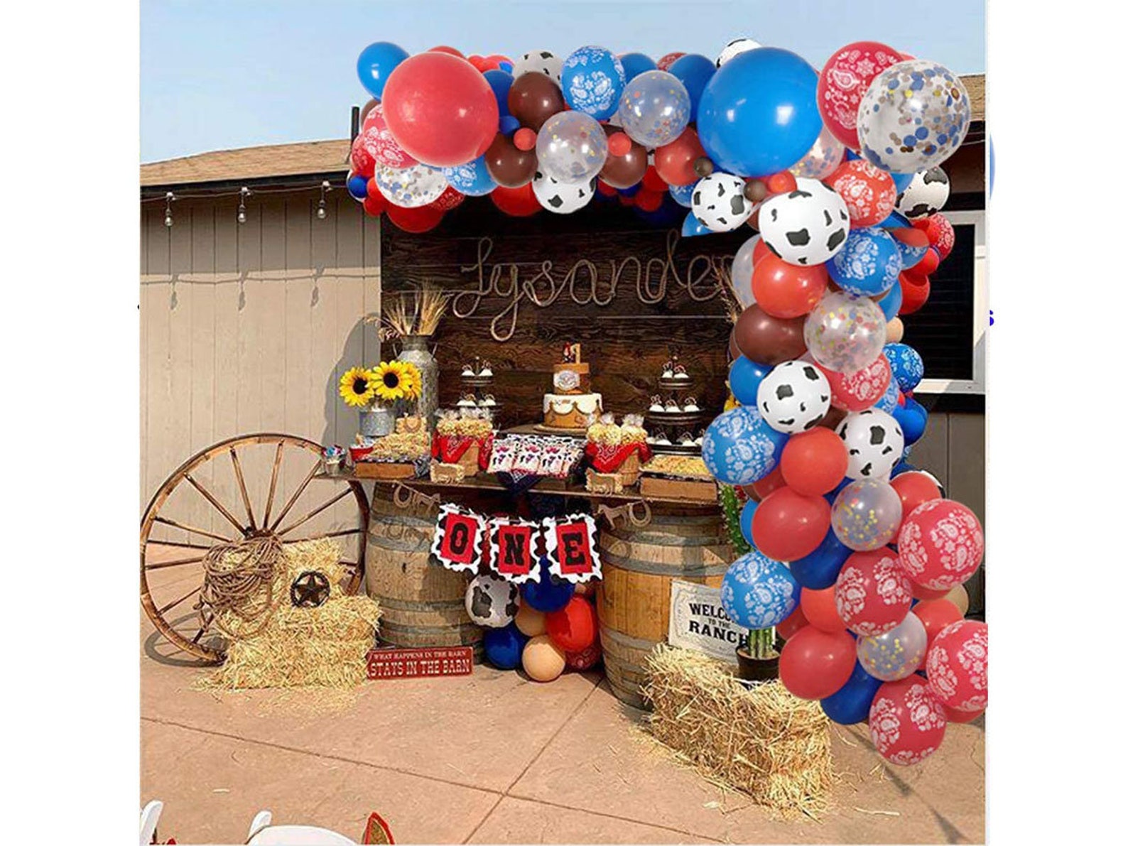 Western Cowboy Party Balloons Arch Garland 110 PCS 18 Etsy