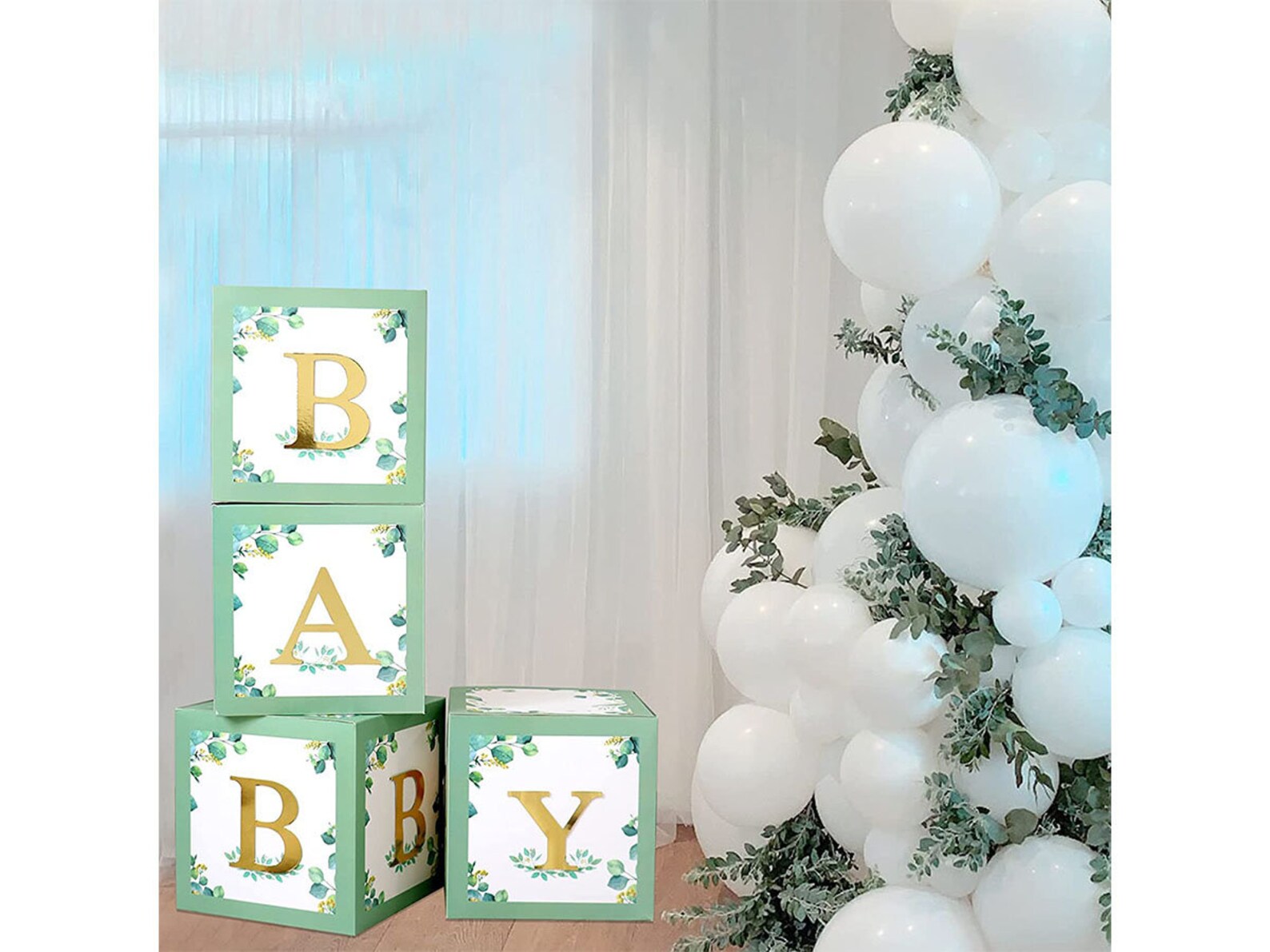 Sage Green Baby Shower Boxes for Birthday Party Decorations Etsy