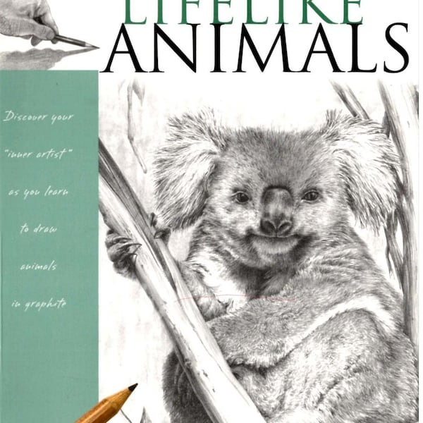 Instant Digital Download 'Drawing Made Easy: Lifelike Animals' Ebook, How to Draw, Animals, Graphite, Lifelike Animals, Easy Draw