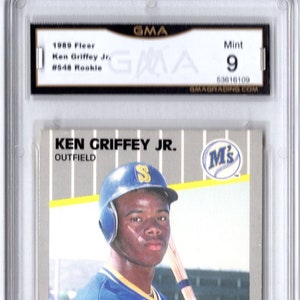 1989 Ken Griffey Jr Fleer Rookie Card #548 Mint 9