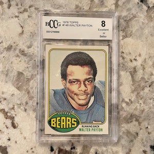 1976 Walter Payton Topps Graded 8 BCCG Rookie Card #148
