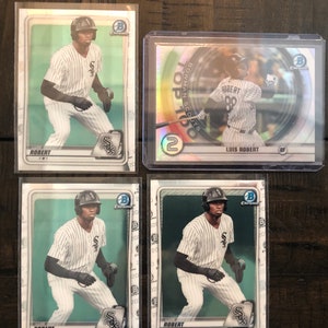 2020 Luis Robert (4) Card Lot Bowman Chrome et Bowman Chrome Top 100 Insérer GEM MINT Condition