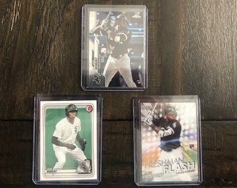 2020 Luis Robert (3) Karte Lot Topps Chrom, Bowman, & Topps Chrom einfügen GEM MINT Zustand
