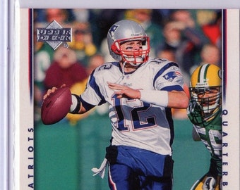 Tarjeta Upper Deck de Tom Brady n.° 111 de 2007, en perfecto estado.