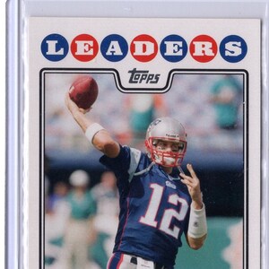2008 Tom Brady Topps Leaders Card #286 GEM MINT Condition